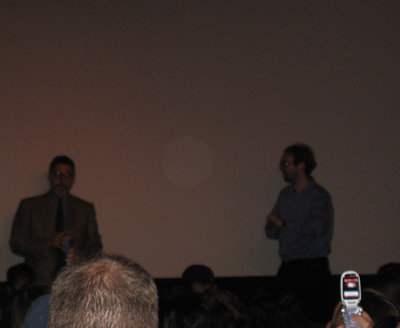 John Landis and Ray Privett at Pioneer Theater in NYC